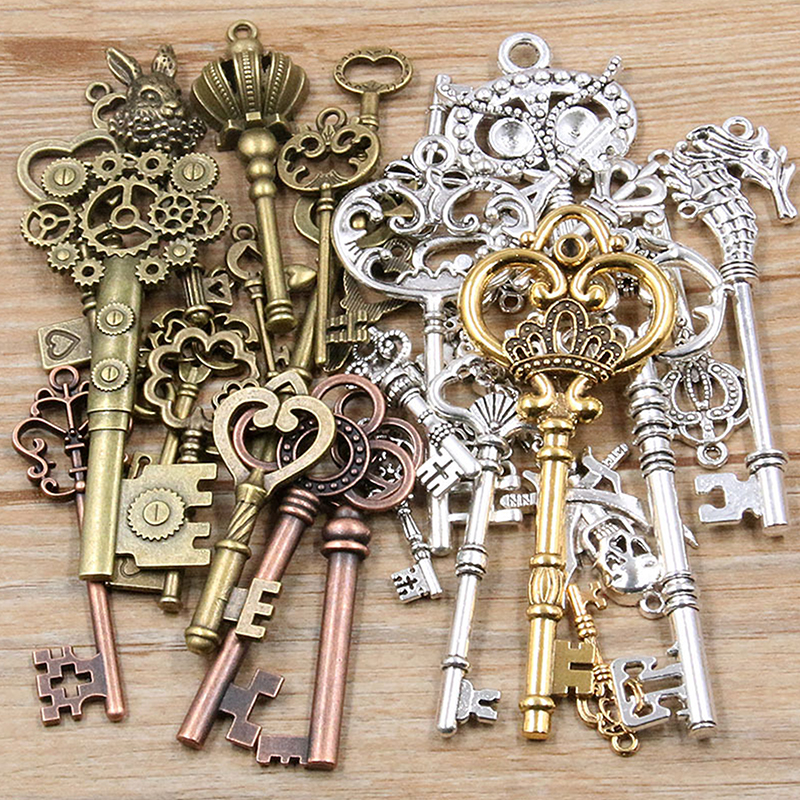 50g/pack Key Charms Bracelets  - Jewelry Making Business reseña y precio
