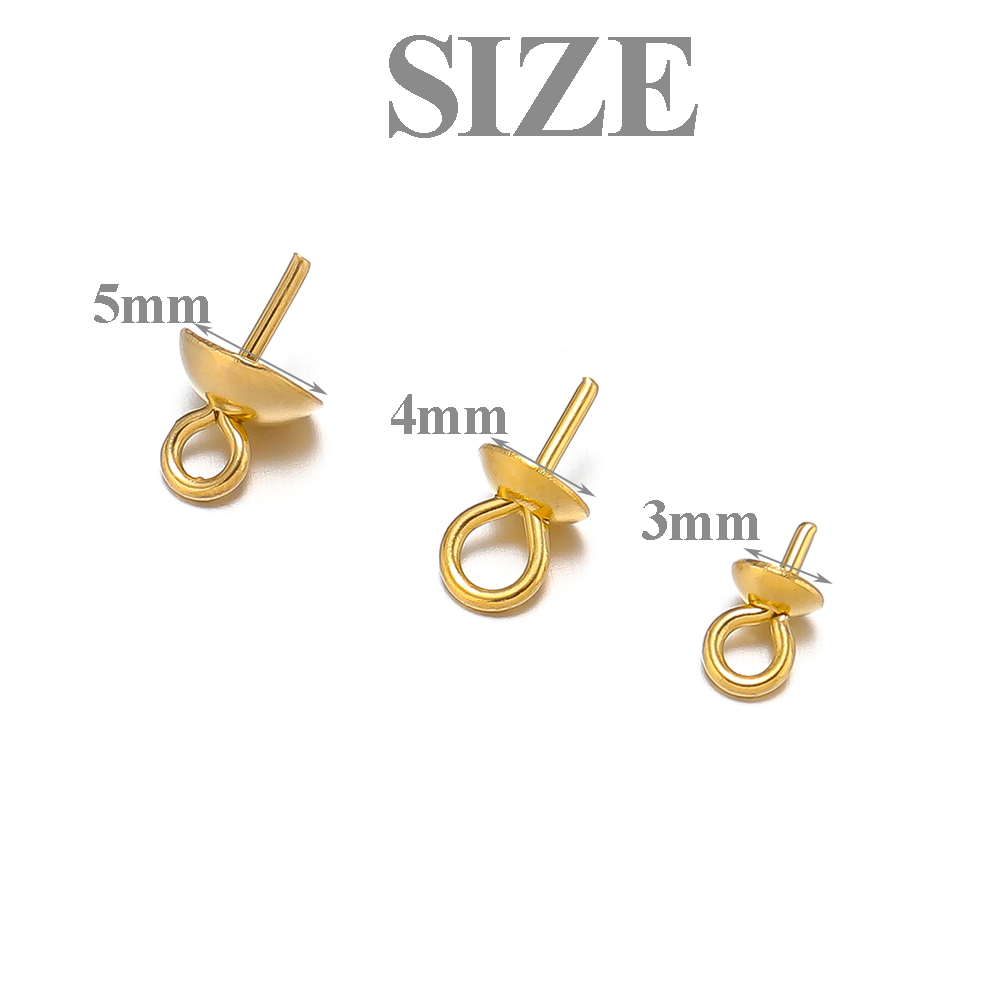 50-100pcs Gold Color Stainless - Jewelry Making Rivets reseña y precio