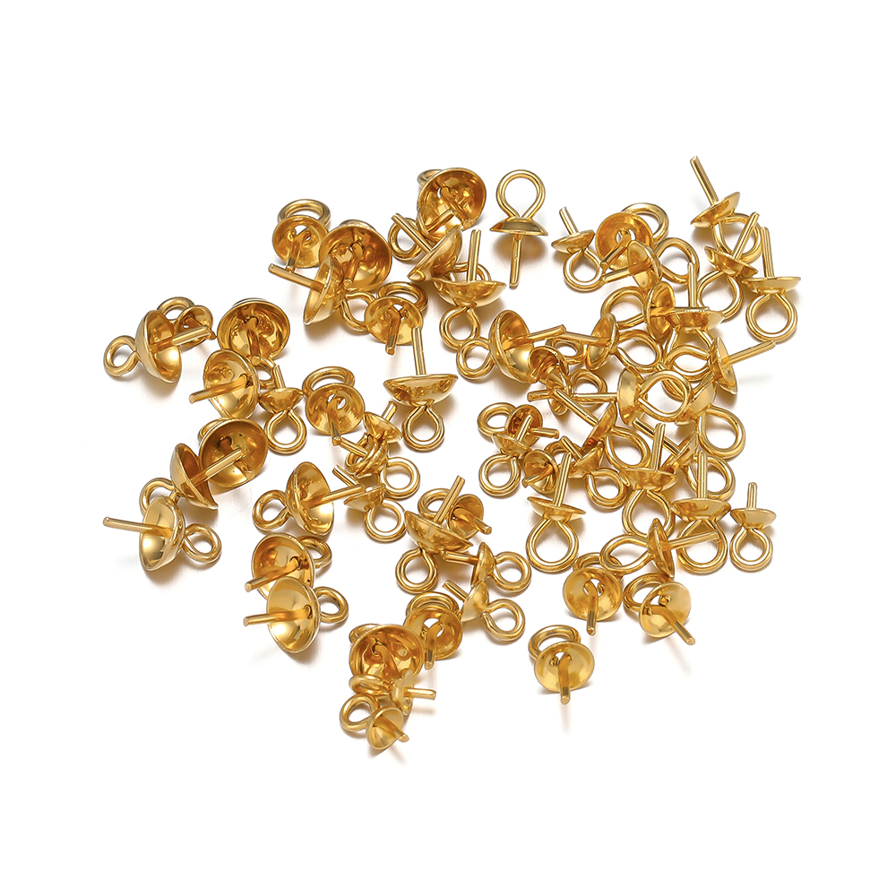 50-100pcs Gold Color Stainless - Jewelry Making Rivets reseña y precio