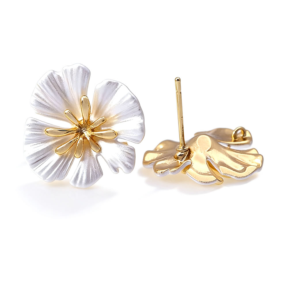 4PCS 18K Gold Color Brass Flow - Jewelry Making Earrings reseña y precio