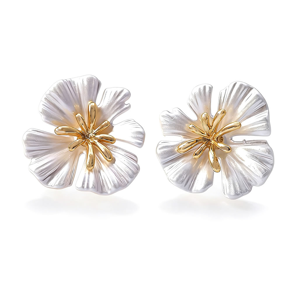 4PCS 18K Gold Color Brass Flow - Jewelry Making Earrings reseña y precio