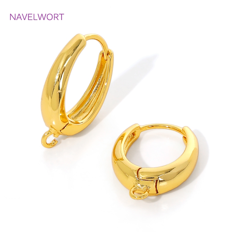 18K Gold Plated Brass Earwires - Jewelry Making Earrings reseña y precio