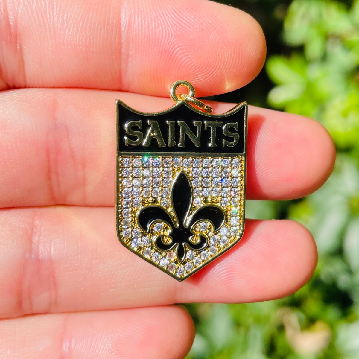 5pcs Micro Pave Fleur De Lis S - Jewelry Making New Orleans reseña y precio