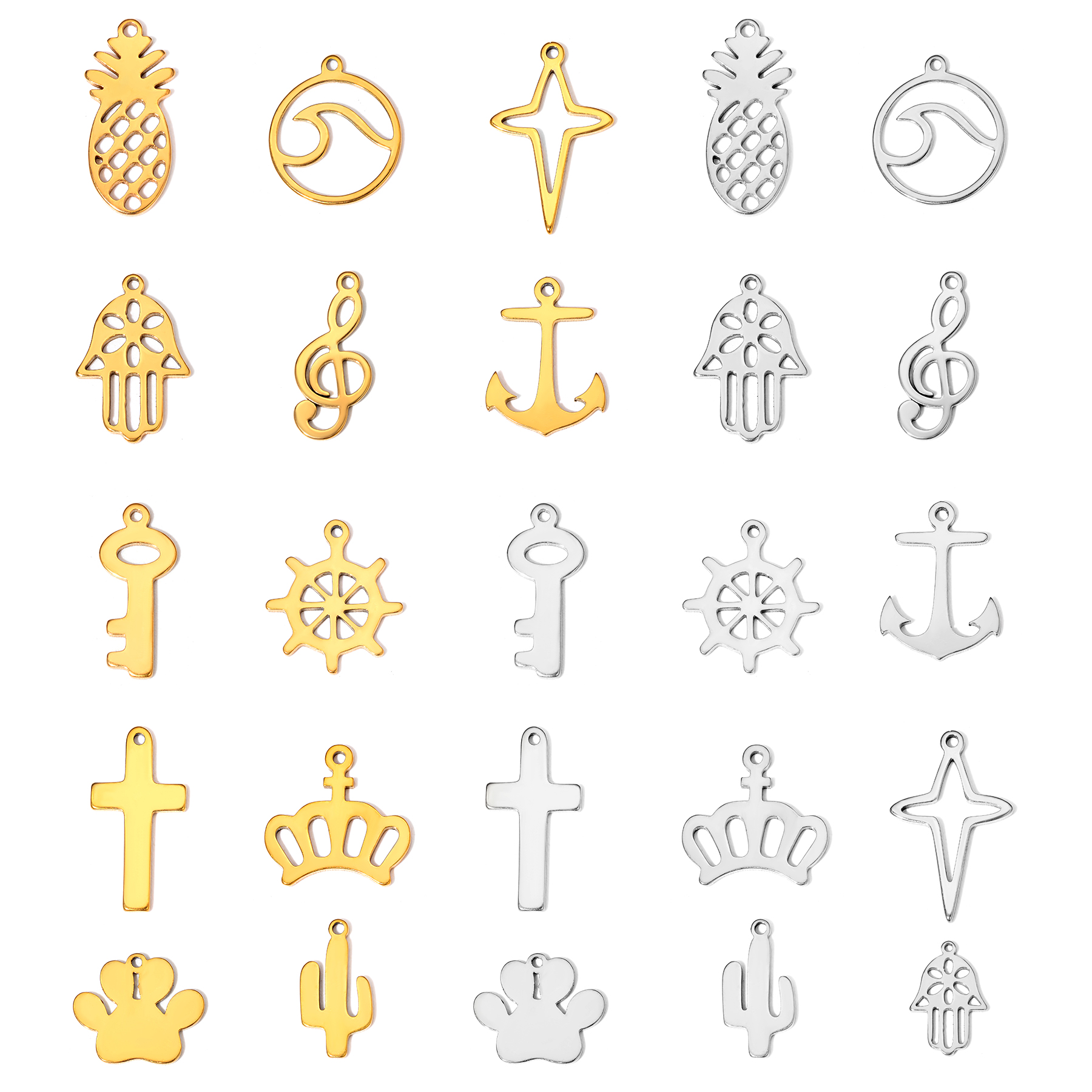 10pcs Stainless Steel Anchor P - Jewelry Making Notes reseña y precio