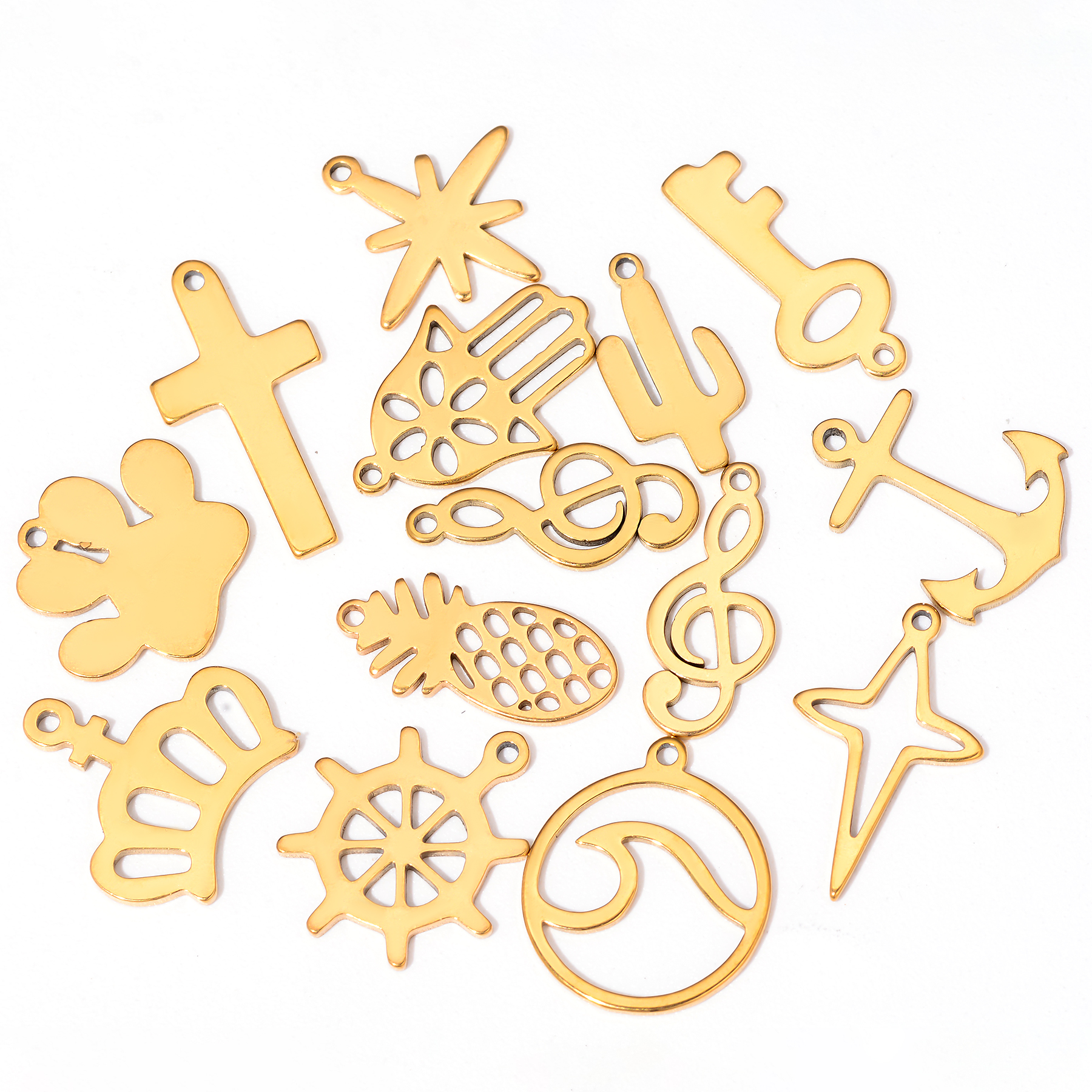 10pcs Stainless Steel Anchor P - Jewelry Making Notes reseña y precio