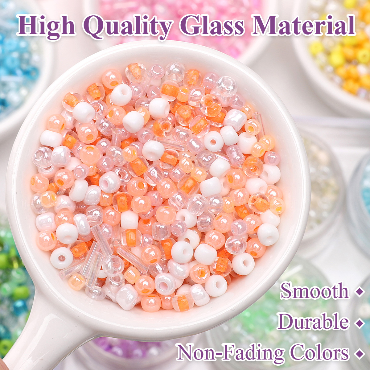 24 Grid Mixed Size Glass Seed  - Jewelry Making Tutorial reseña y precio