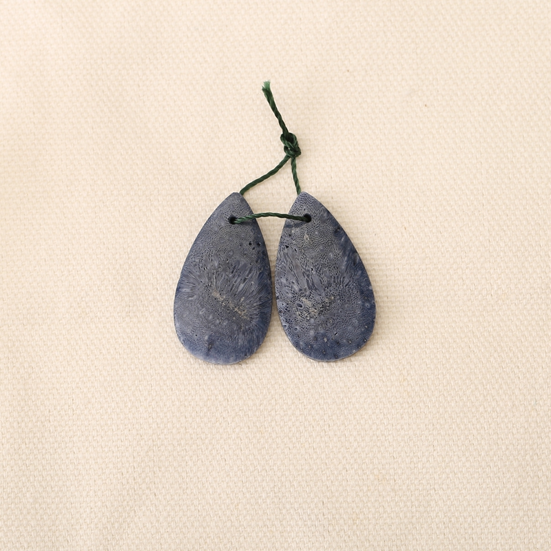 Natural Blue Coral Earring Bea - Jewelry Making Drill reseña y precio