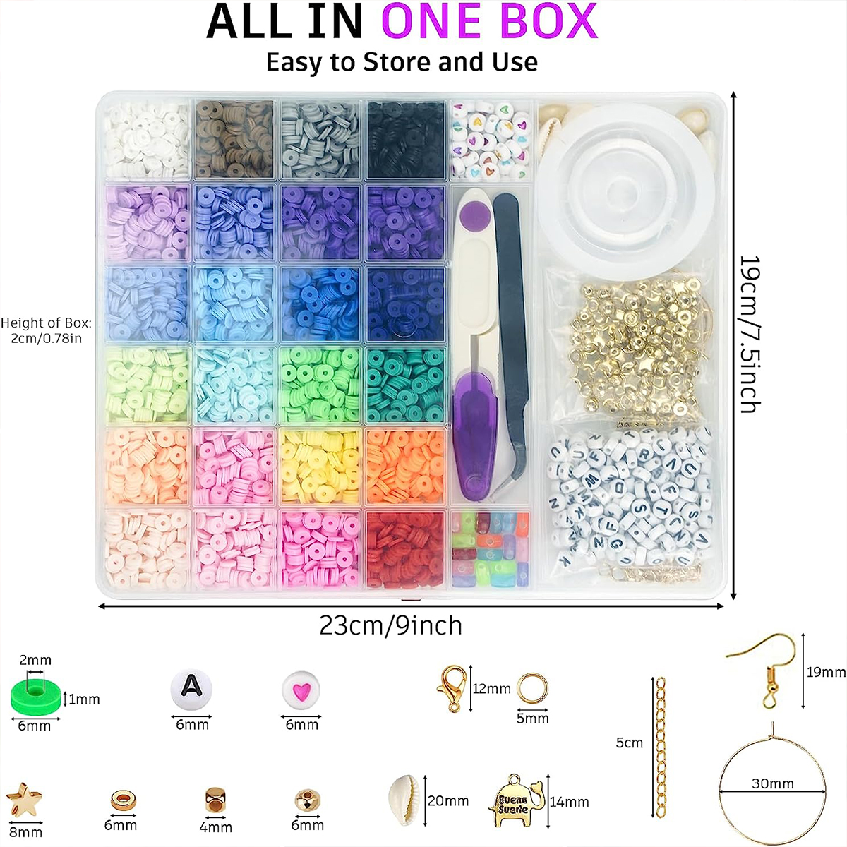 6000 Pcs 24 Colors Flat Round  - Jewelry Making Tutorial reseña y precio