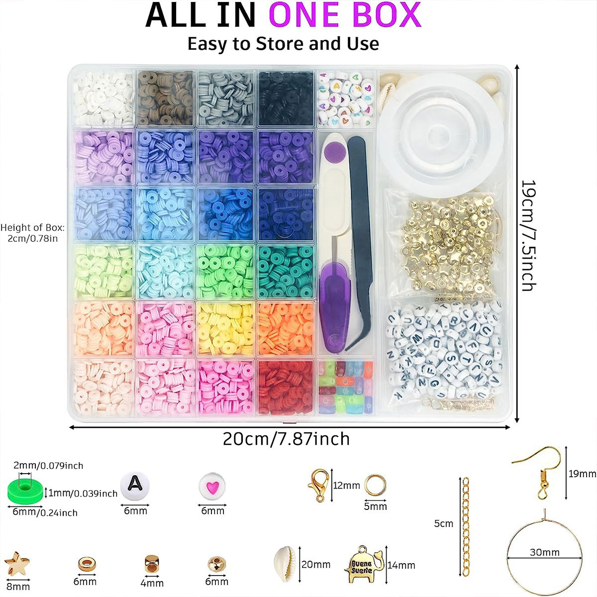 6000 Pcs 24 Colors Flat Round  - Jewelry Making Tutorial reseña y precio