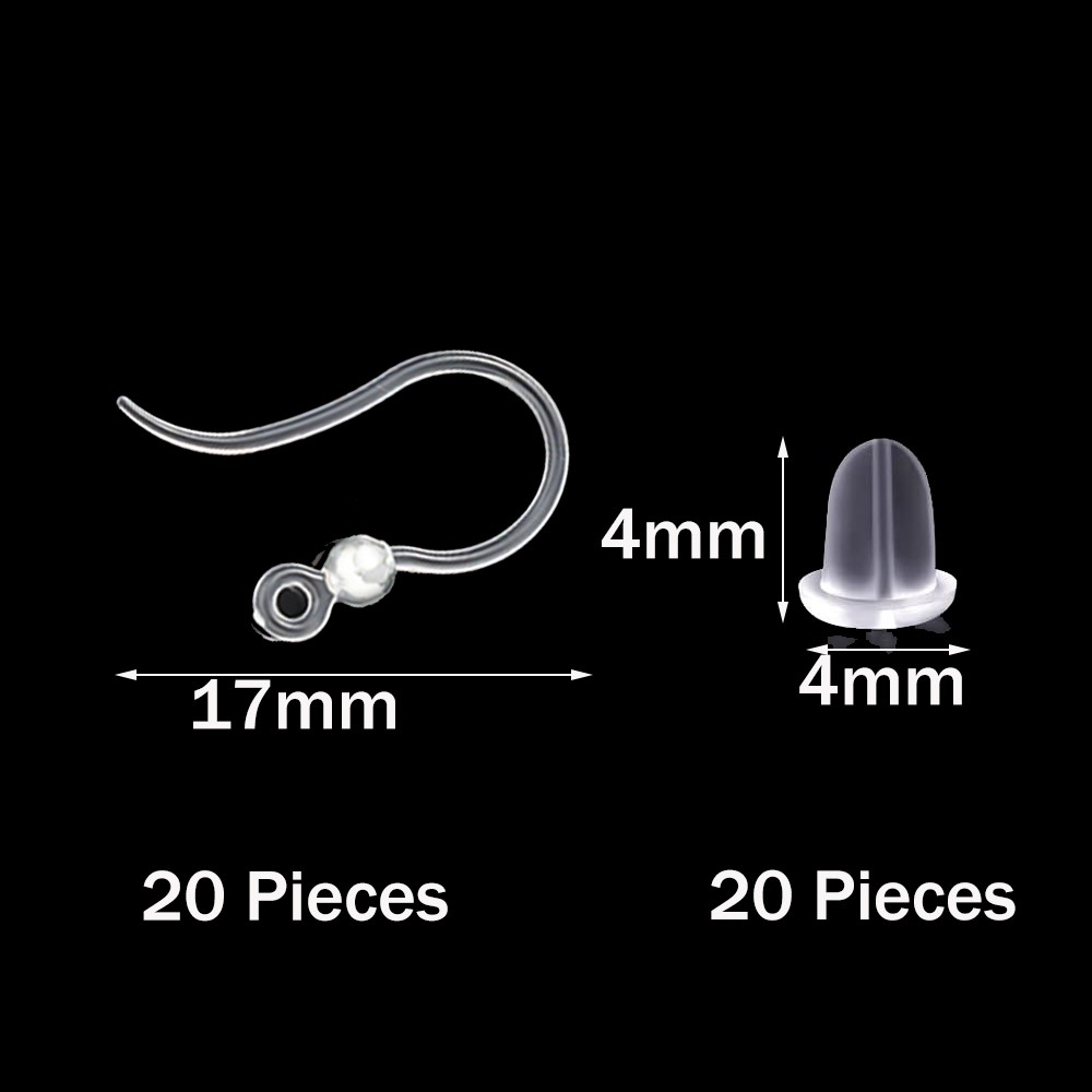 20pcs Plastic Earring Hooks Ea - Jewelry Making Earrings reseña y precio