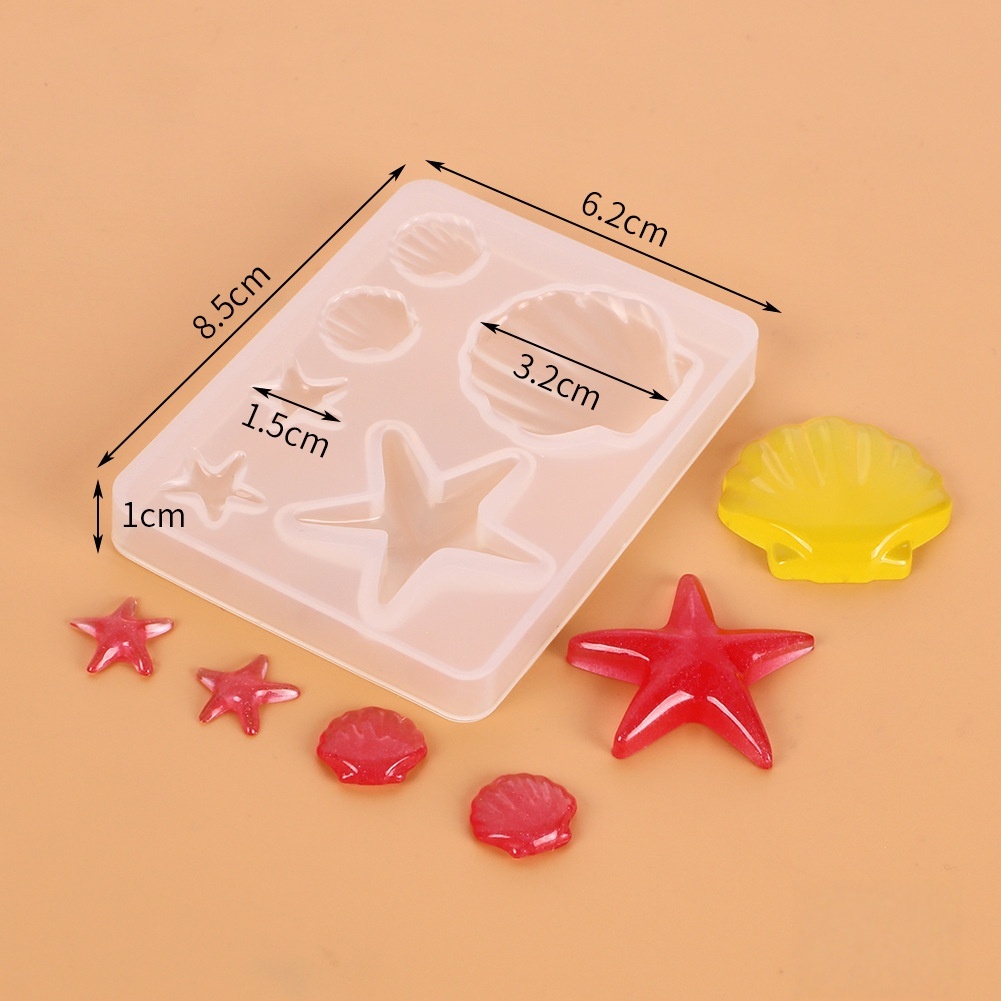 DIY Ocean Theme Crystal Epoxy  - Resin Mold Jewelry reseña y precio
