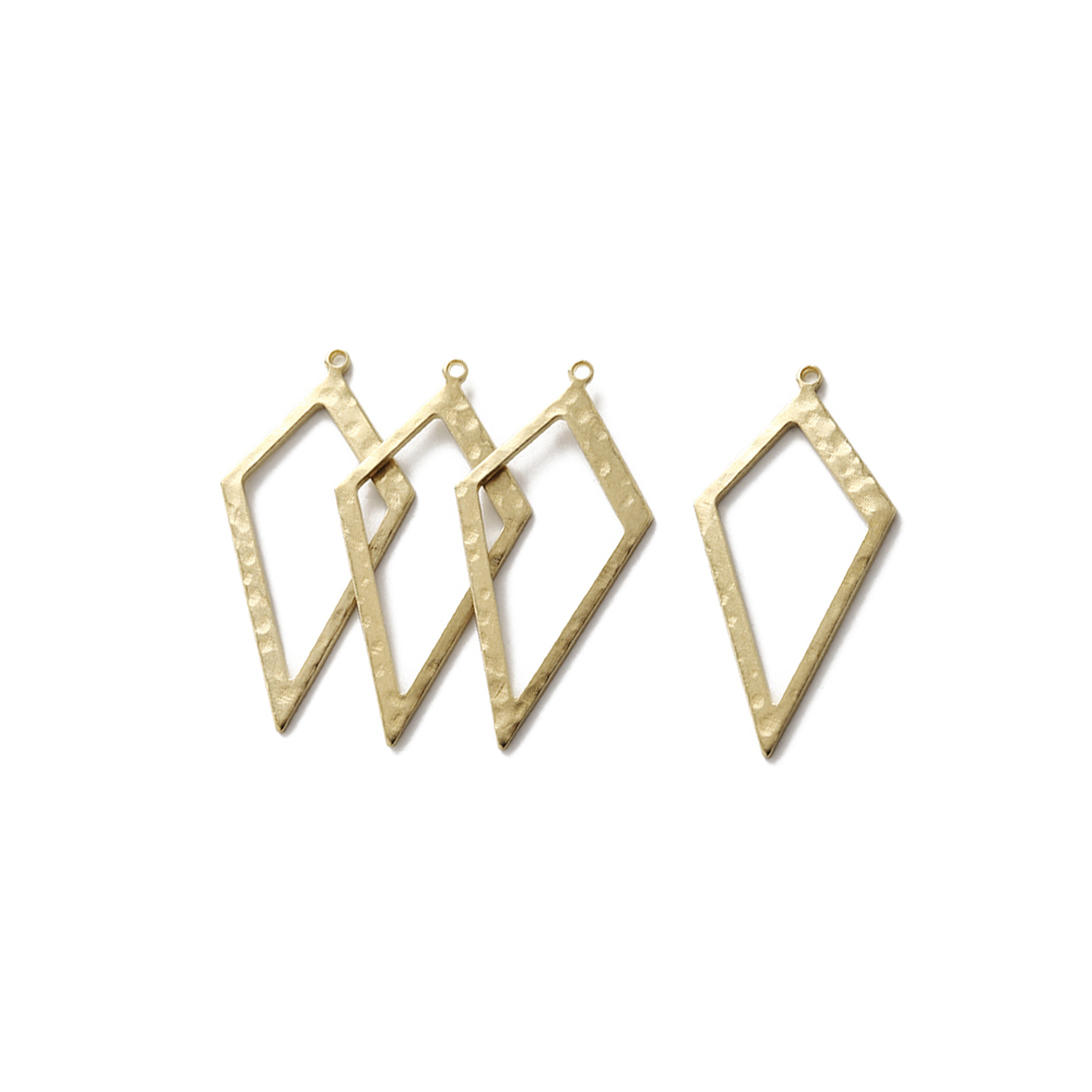 Raw Brass Hammered Rhombus Cha - Jewelry Making Hammer reseña y precio