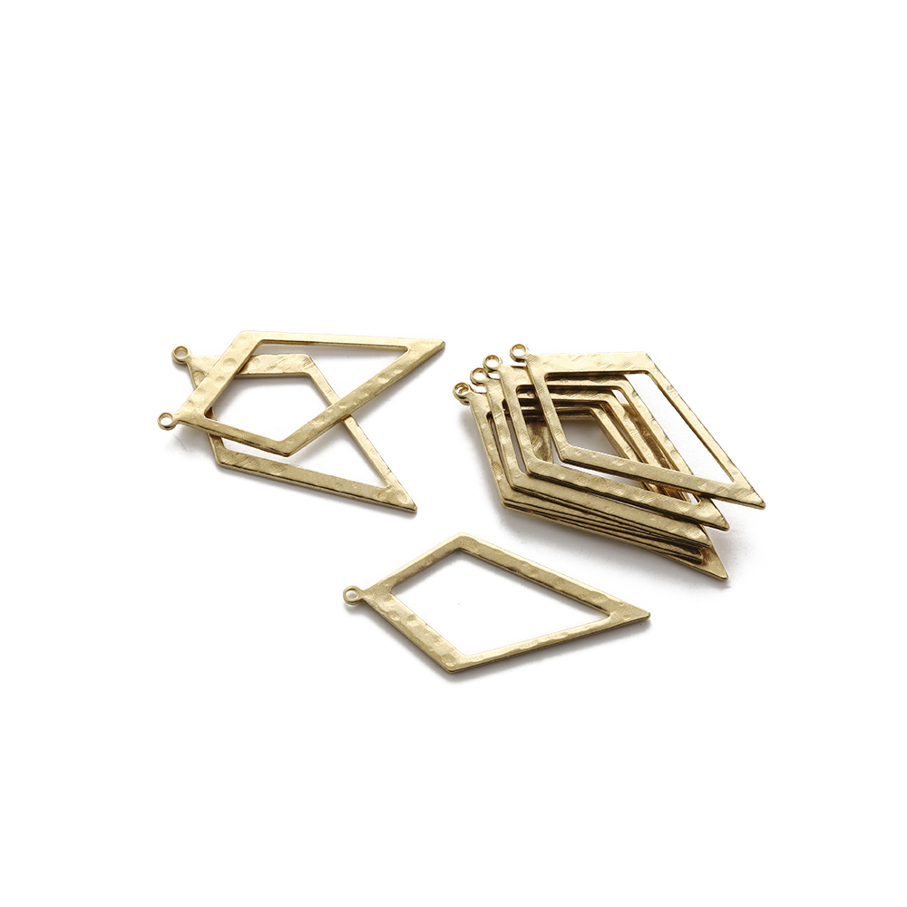 Raw Brass Hammered Rhombus Cha - Jewelry Making Hammer reseña y precio