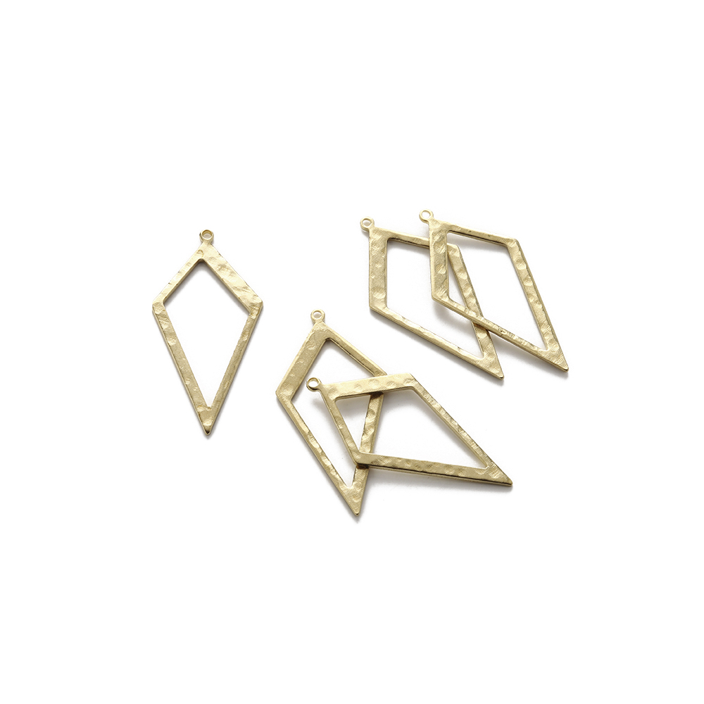 Raw Brass Hammered Rhombus Cha - Jewelry Making Hammer reseña y precio