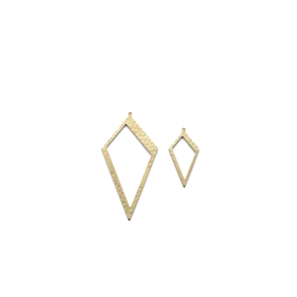 Raw Brass Hammered Rhombus Cha - Jewelry Making Hammer reseña y precio