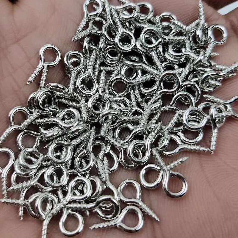 8/10mm Mini Screw Eye Pins Met - Jewelry Making Rivets reseña y precio