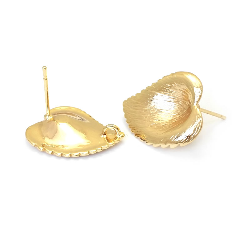 18K Gold Color Brass Lotus Lea - Jewelry Making Earring Supplies reseña y precio