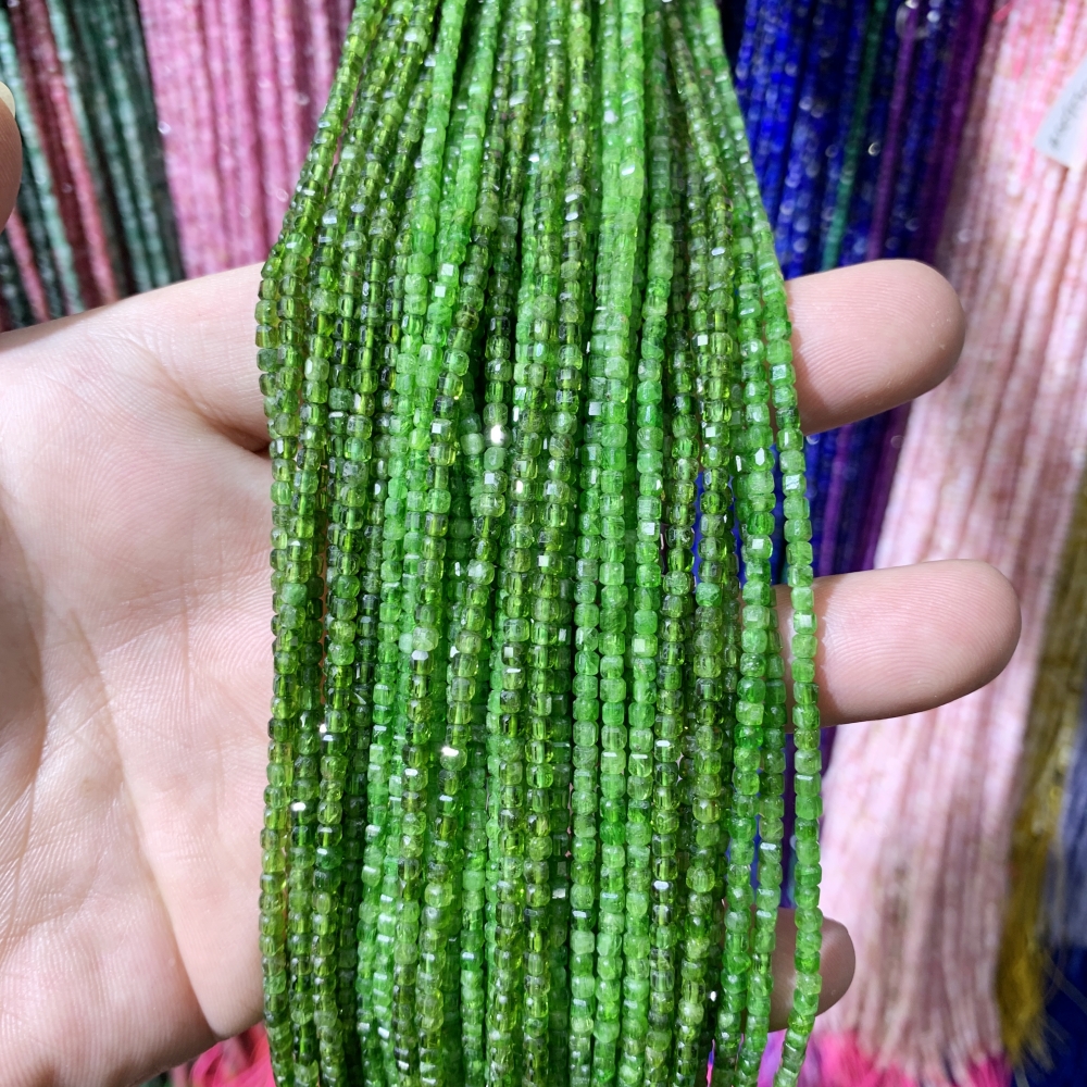 Natural Diopside Peridot 2mm F - Jewelry Making Classes reseña y precio