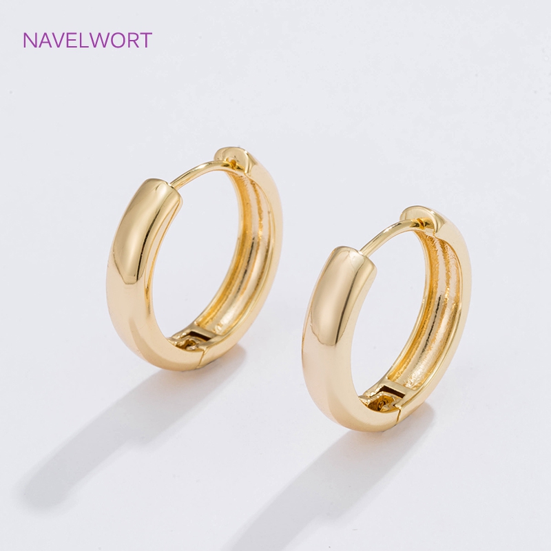 6 Sizes Gold Plated Circle Hoo - Jewelry Making Earrings reseña y precio