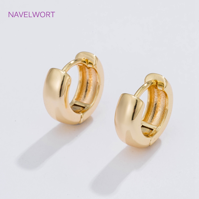 6 Sizes Gold Plated Circle Hoo - Jewelry Making Earrings reseña y precio