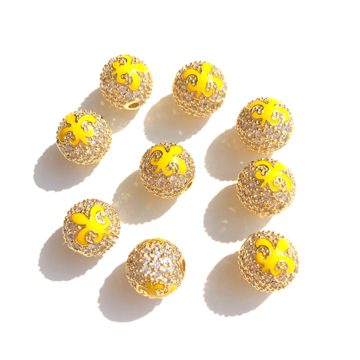9pcs Green Yellow Purple New O - Jewelry Making New Orleans reseña y precio