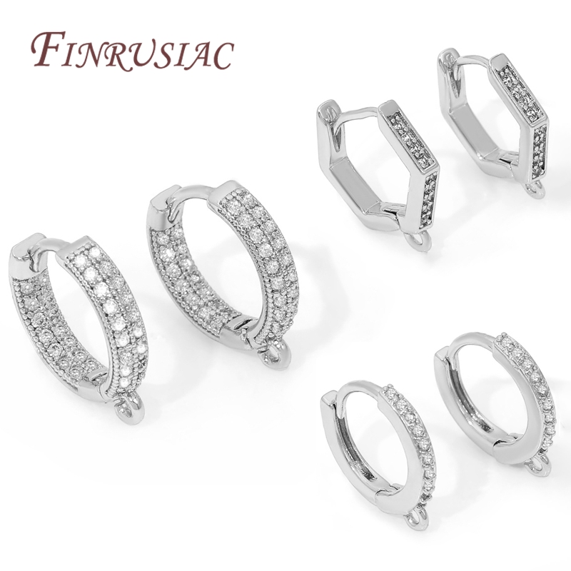 Rhodium-plated Ear Wires,Round - Jewelry Making Earrings reseña y precio