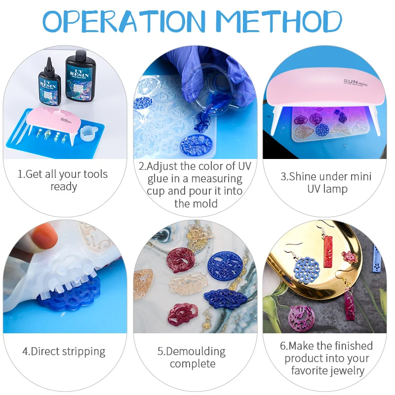 100g/250g Clear UV Resin Hard  - Resin Mold Jewelry reseña y precio
