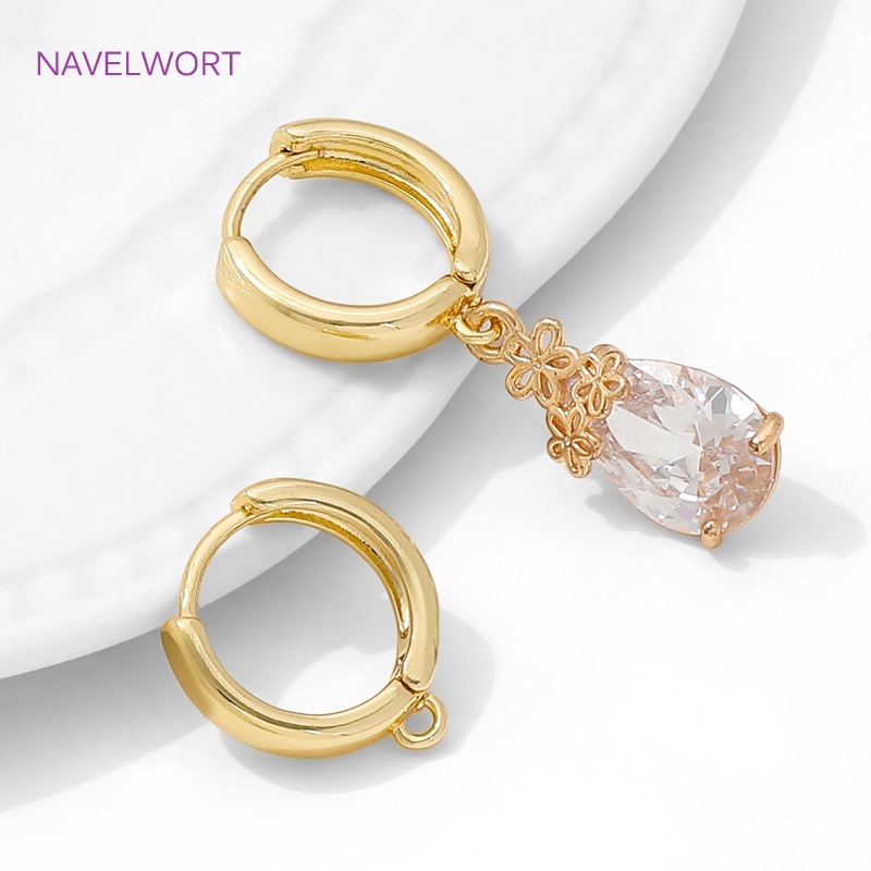 18K Gold Plated Round Shvenzy  - Jewelry Making Earring Supplies reseña y precio