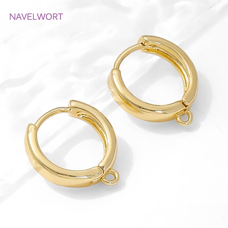 18K Gold Plated Round Shvenzy  - Jewelry Making Earring Supplies reseña y precio