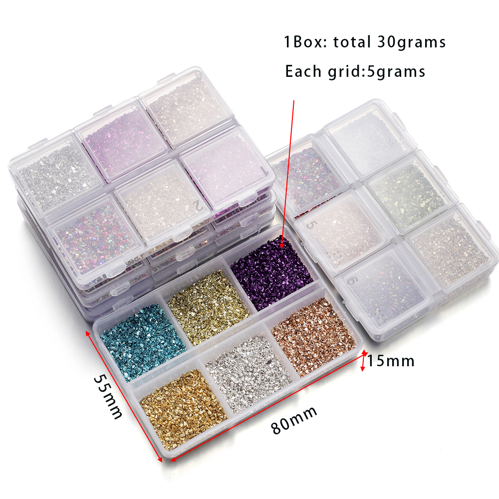 30g Broken Glass Stones Epoxy  - Jewelry Making Tutorial reseña y precio