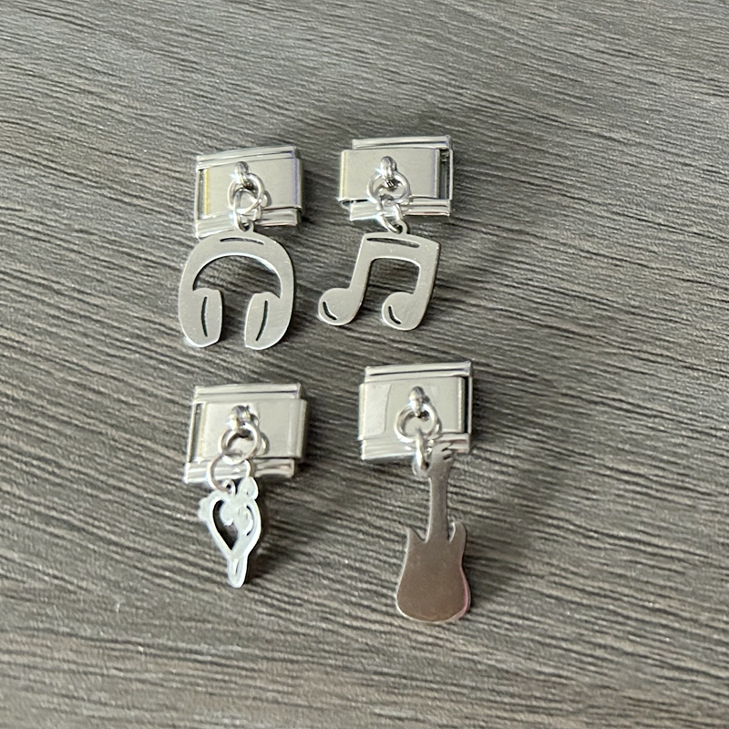 Trendy Rock Music Heart Note E - Jewelry Making Notes reseña y precio