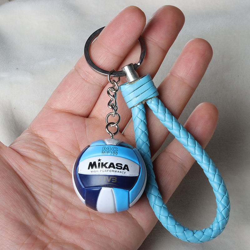 1pcs PVC  Volleyball Keychain  - Jewelry Making Business reseña y precio