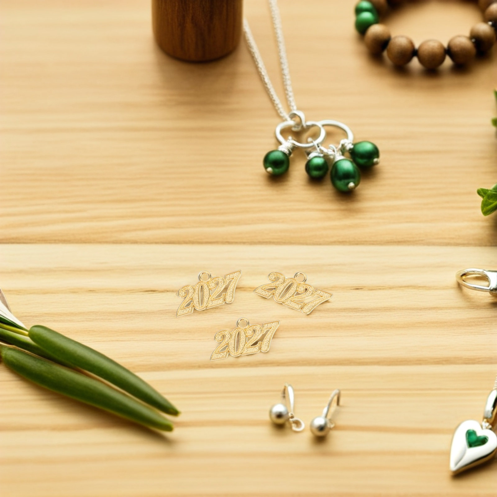 50Pcs 2027 Number Charm Gradua - Jewelry Making Classes reseña y precio