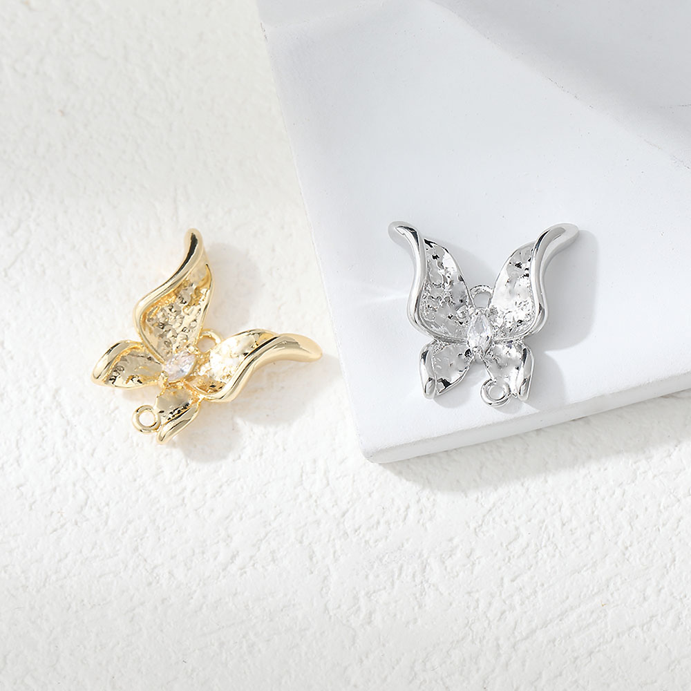 2PCS Dainty Butterfly Ear Stud - Jewelry Making Earring Supplies reseña y precio