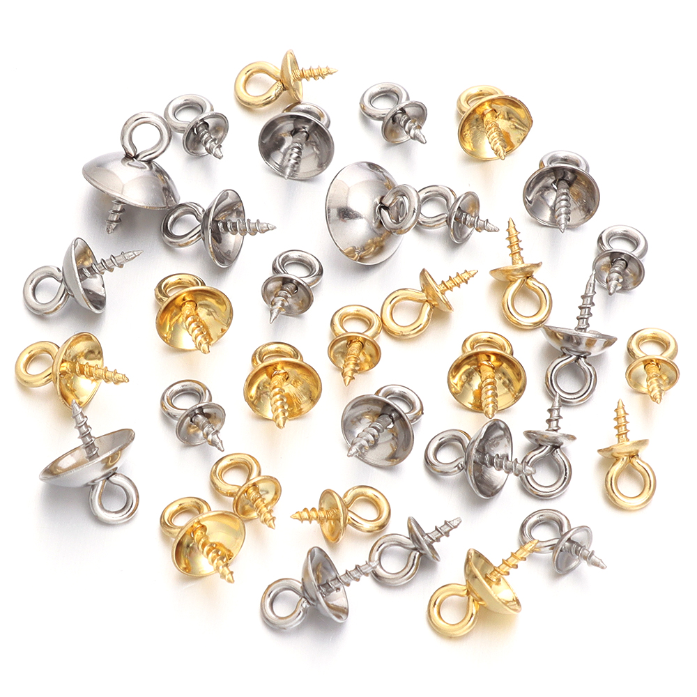 20pcs Stainless Steel Screw Ey - Jewelry Making Drill reseña y precio