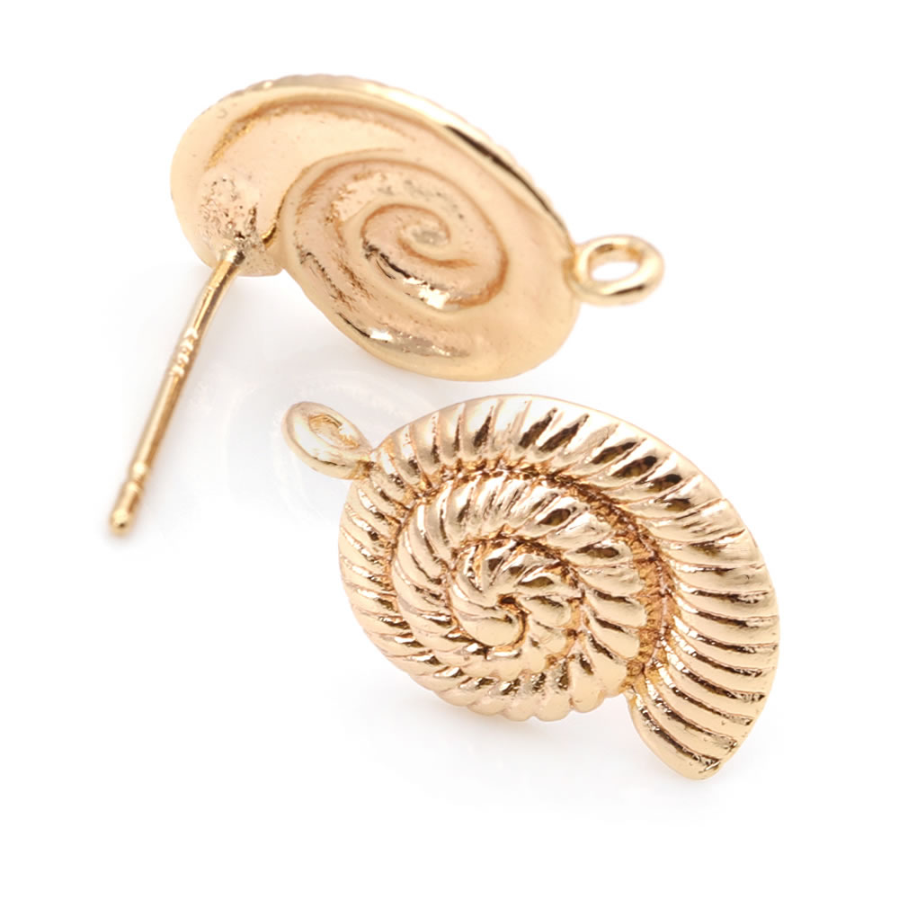 6PCS 18K Gold Color Brass Conc - Jewelry Making Earring Supplies reseña y precio