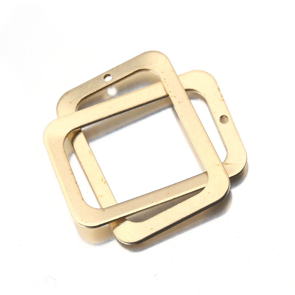 10Pcs Raw Brass Rectangle Holl - Resin Mold Jewelry reseña y precio