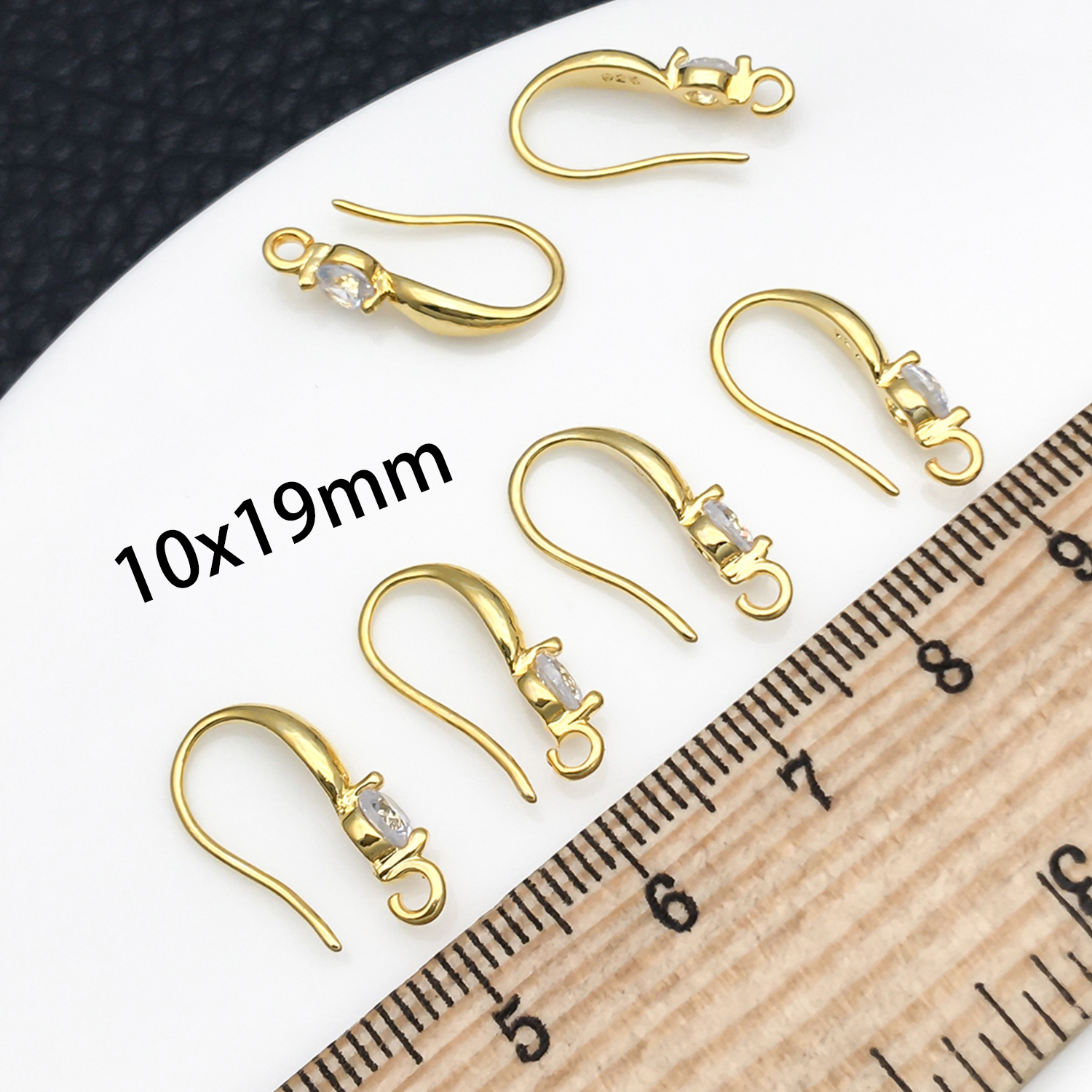3pcs 10x19mm with Zircon Earri - Jewelry Making Earrings reseña y precio