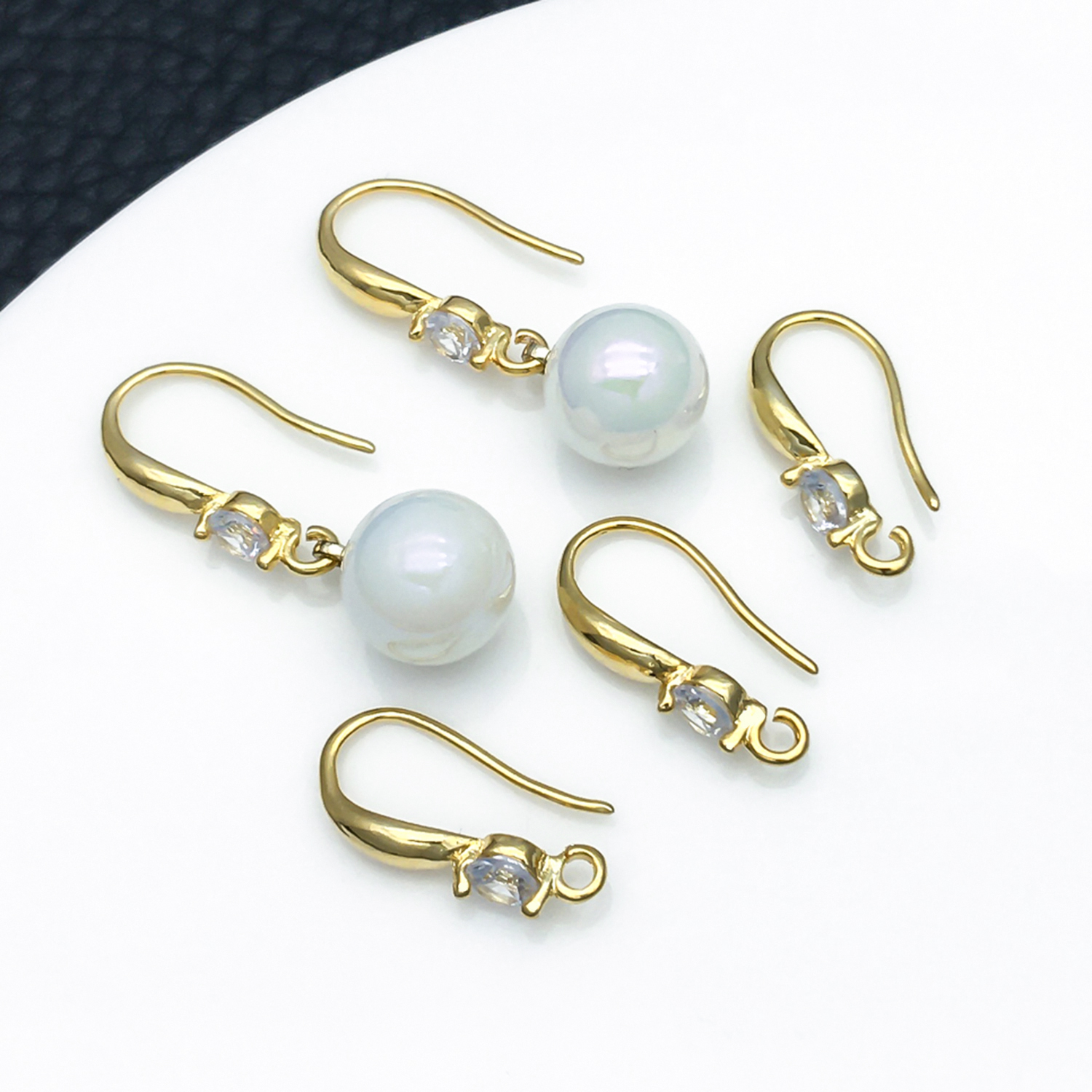 3pcs 10x19mm with Zircon Earri - Jewelry Making Earrings reseña y precio