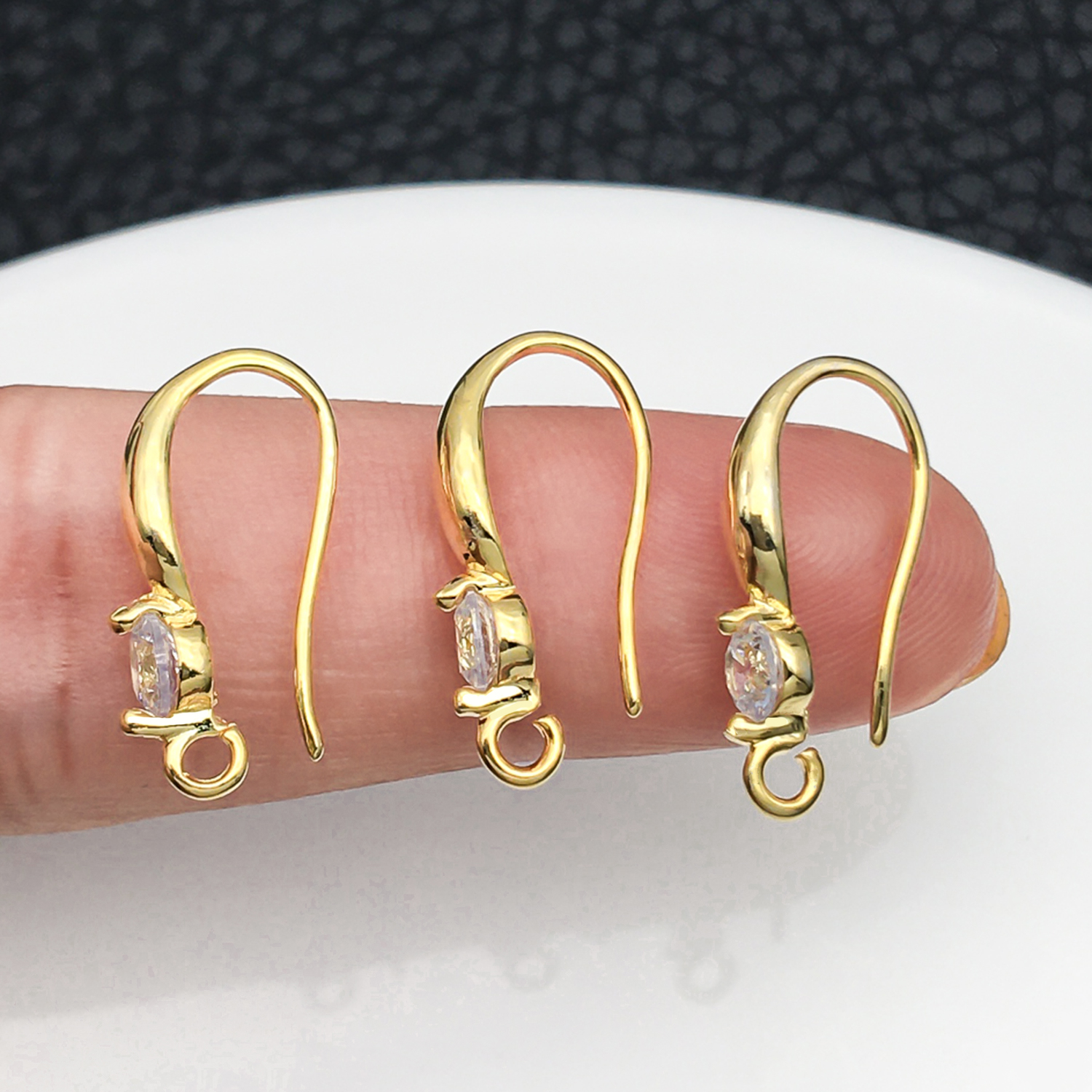 3pcs 10x19mm with Zircon Earri - Jewelry Making Earrings reseña y precio