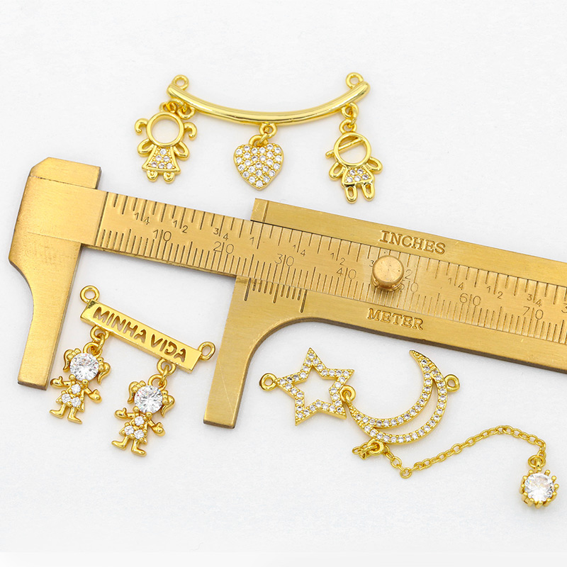 OCESRIO CZ Gold Plated Boy and - Jewelry Making For Couples reseña y precio