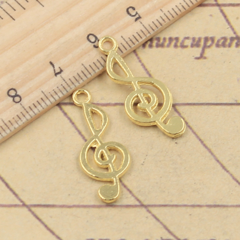40pcs Charms Musical Note 26x1 - Jewelry Making Notes reseña y precio