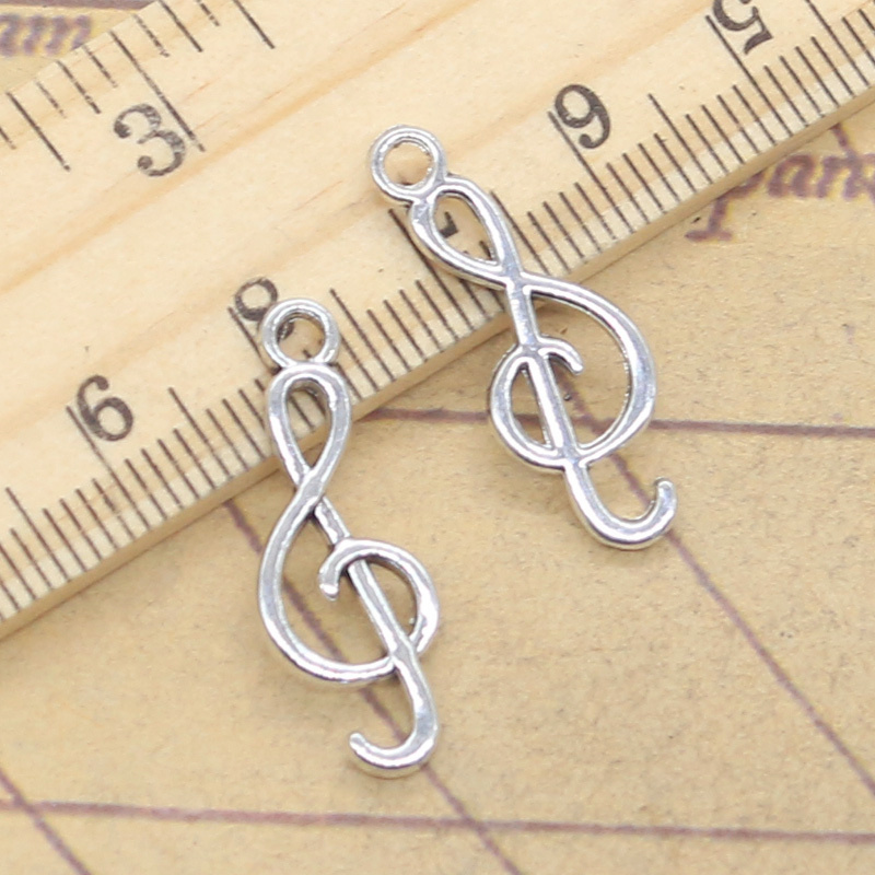 20pcs Charms Musical Note 25x9 - Jewelry Making Notes reseña y precio