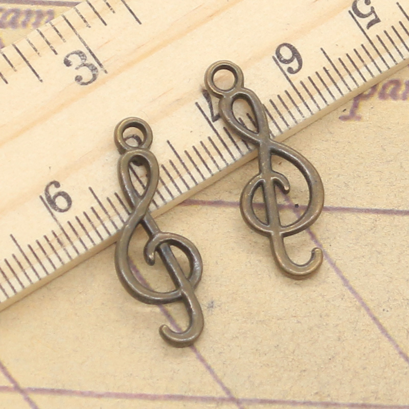 20pcs Charms Musical Note 25x9 - Jewelry Making Notes reseña y precio