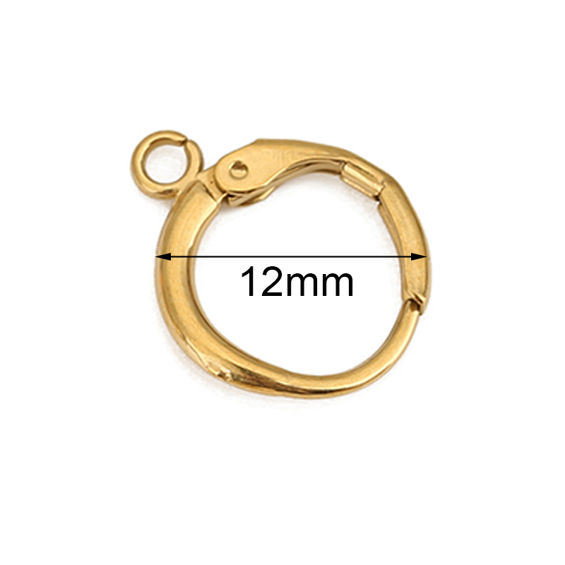 10pcs 12mm Hypoallergenic Earr - Jewelry Making Earrings reseña y precio