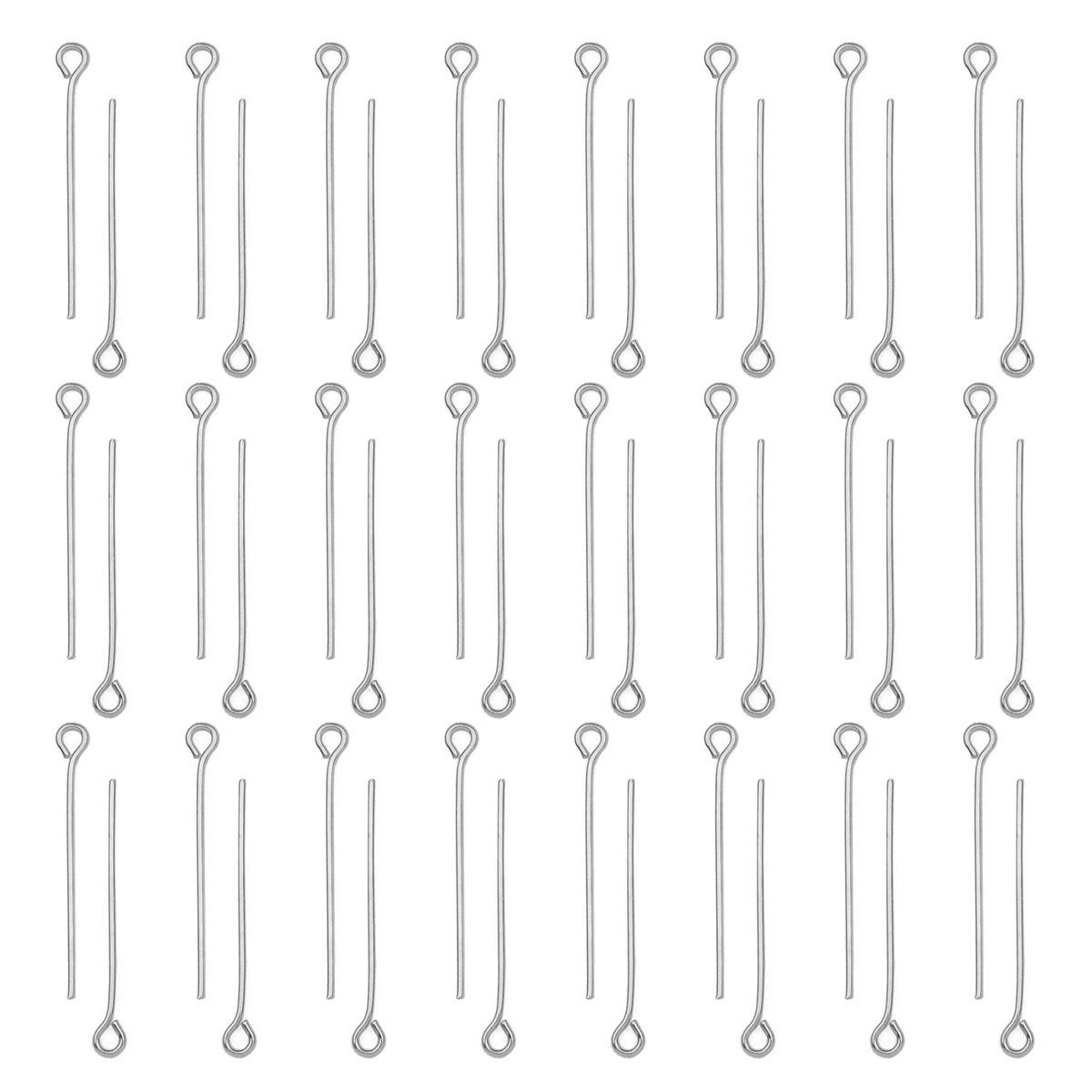 100Pcs/Lot Stainless Steel Eye - Jewelry Making Earring Supplies reseña y precio