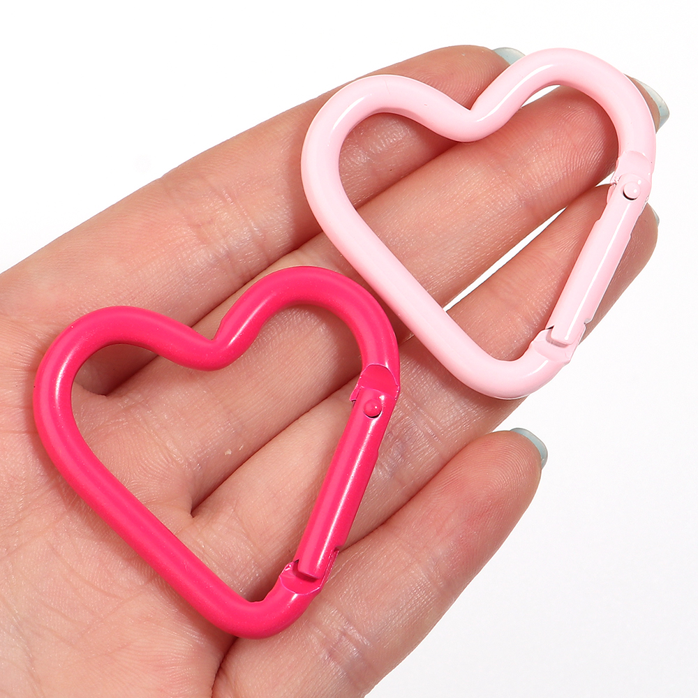 5pcs Colorful Heart-shaped Alu - Jewelry Making Factory reseña y precio