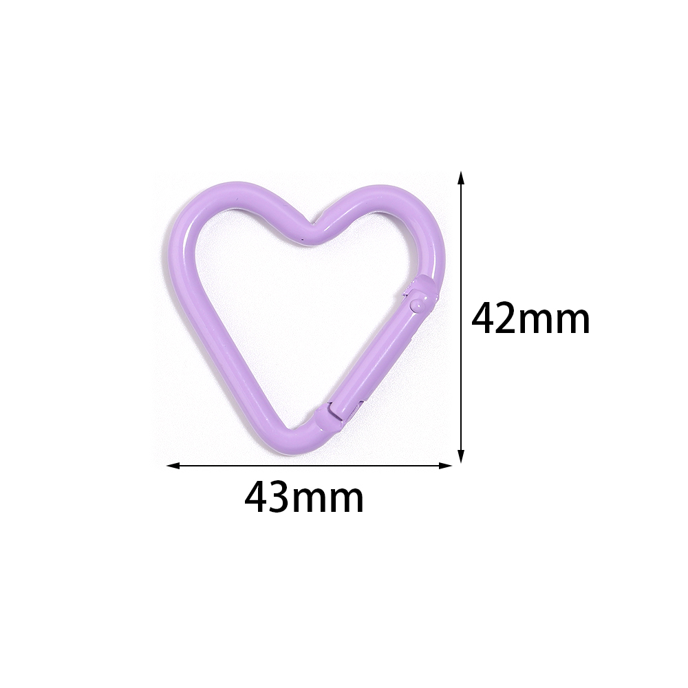 5pcs Colorful Heart-shaped Alu - Jewelry Making Factory reseña y precio