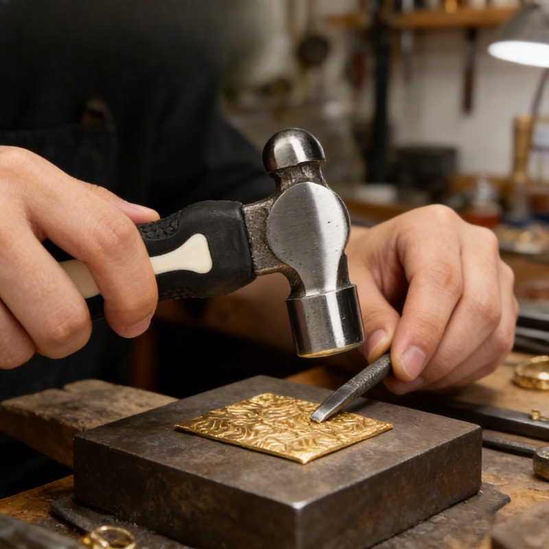 Black Steel Head Stamping Hamm - Jewelry Making Hammer reseña y precio
