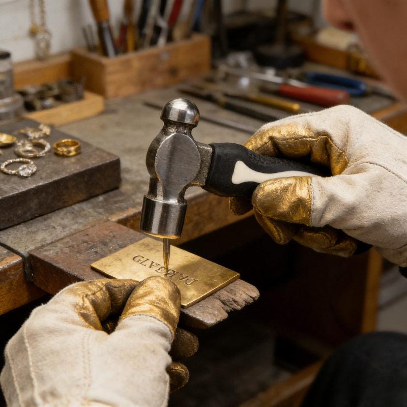 Black Steel Head Stamping Hamm - Jewelry Making Hammer reseña y precio